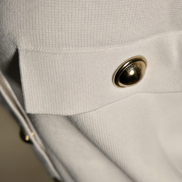 Micheal Kors Women's Cream Button-Up Jacket - Picture 7 of 8